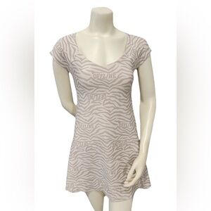 OFFLINE by Aerie Beige Zebra Print Active Dress w/ Built-In Shorts | M